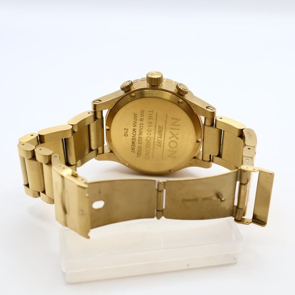 NIXON- Gorgeous 51-30 Goldielocks! SO FRESH NWOT- Full Set - Extra Links & Sexy! - Picture 13 of 15